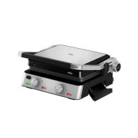 Braun Contact grill 2000 W 3 Cooking Positions 230°C Max Temperature Black and Stainless Steel