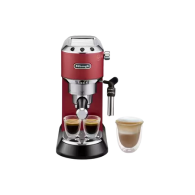 Delonghi Espresso Machine Dedica Style with 15-bar pressure and 1.1L capacity 1300 W Red