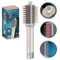 Cecotec CeramicCare Allin1 4-in-1 Hot Air Brush — 1500 W BLDC Motor, Dryer + Styler + Straightener + Square Hot Air Brush, 3 Airflow Directions, Advanced Ceramic Plates