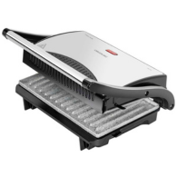 Cecotec Electric Grill, Rock’N Grill, 700W, with non-stick RockStone coating, wide cooking surface, cool-touch handle, vertical storage lock