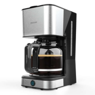 Cecotec Coffee 66 Heat — 950 W Drip Coffee Machine, 12-Cup Capacity, ExtremeAroma Technology, Heatproof & Shockproof Glass Jug, Stainless-Steel Finish