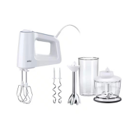 Braun Hand Mixer 500 W 5 speeds and Turbo with Set of Accessories White