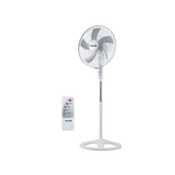 Tekmaz 18 Inch Pedestal Fan with Remote Control - White / NAS-FRN18