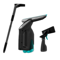 Cecotec Conga Popstar Glass Titanium Window Vacuum Cleaner – 3-in-1 (Sprays, Cleans & Vacuums), 3.7 V Battery with up to 40-min Runtime, Covers 100 m² per Charge