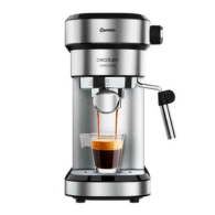 Cecotec Cafelizzia 790 Steel Espresso Coffee Machine – Compact and Elegant Stainless Steel Design, 20-Bar Pressure Pump with ForceAroma Technology,