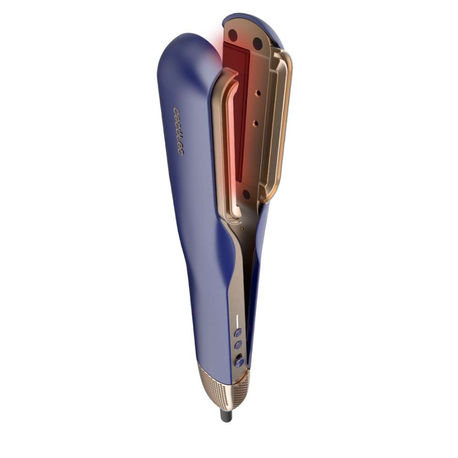 Cecotec RitualCare Air Lisse 2in1 Blue — Digital Motor 106,000 rpm, 1000 W, Plasma Ion, 2 Magnetic Heads (Brush & Concentrator), Smart Sensors