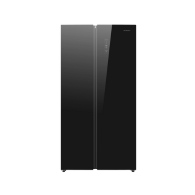 Skyworth 541L Side-by-Side Refrigerator No Frost A++ Black Glass