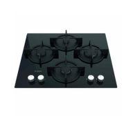 Ariston Built-In Gas Hob 60 cm Black Glass