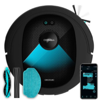 Cecotec Conga 8490 Ultimate Ultra Power Robot Vacuum Cleaner | Laser Navigation | 7000 Pa Suction | 170 min Runtime | 4-in-1 Sweep + Vacuum + Mop + Scrub | 2 Interchangeable Central Brushes (Mixed + S