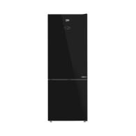 Beko Refrigerator Bottom Freezer 490 L Black glass Inverter No frost with Display A++