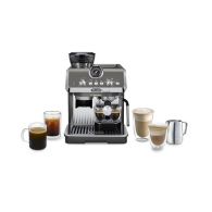 Delonghi La Specialista Arte Evo Manual Espresso Maker 15 Bar Metal with Built‑in Grinder