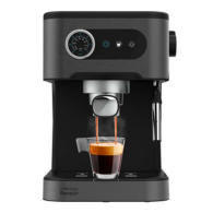 Cecotec Power Espresso 20 Pro, 1350W Espresso Coffee Machine, 20 Bar Pressure Pump, Touch Display, Steerable Steam Tube, Double Spout Portafilter, 1.5 L